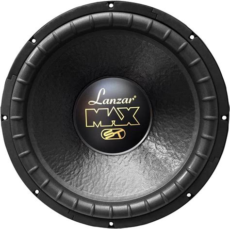 Lanzar Car Subwoofer Speaker Black Non Pressed Paper Cone Stamped