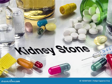 Kidney Stone. Medicines As Concept of Ordinary Treatment Stock Photo ...