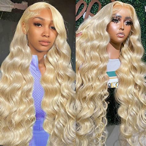 Noella 613 Lace Front Wig Human Hair 28 Inch13x4 Blonde