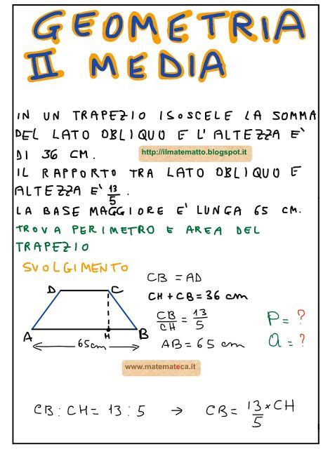 Giuseppe Burgio Problema Di Geometria Svolto Per La Seconda Media