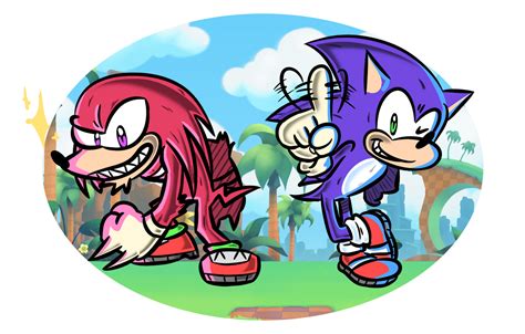 Sonic And Knuckles By Donkeyshspittle On Deviantart