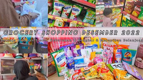 GROCERY SHOPPING DESEMBER 2022 BELANJA BULANAN SESUAI KEBUTUHAN