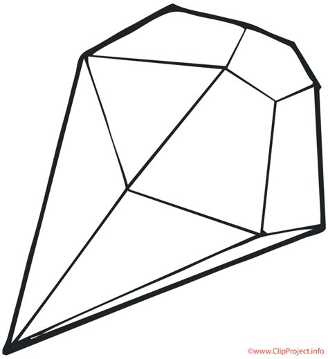 Diamond Coloring Page Clip Art Library