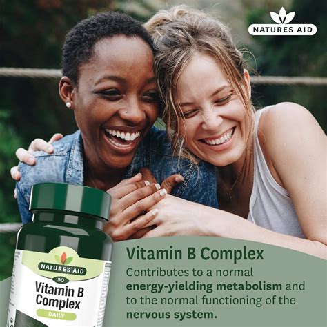 Natures Aid Vegan Vitamin B Complex 90 Tablets Essential Energy Support