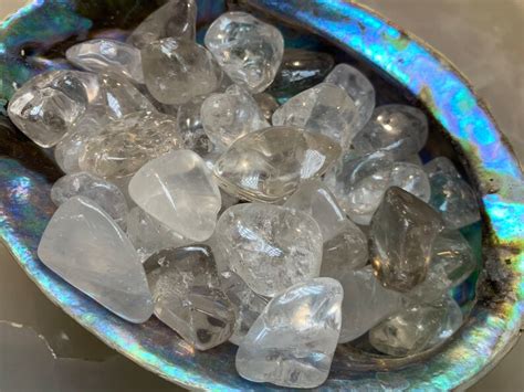 Clear Quartz Tumbled Stone Quartz Stone Quartz Pocket Stone Etsy