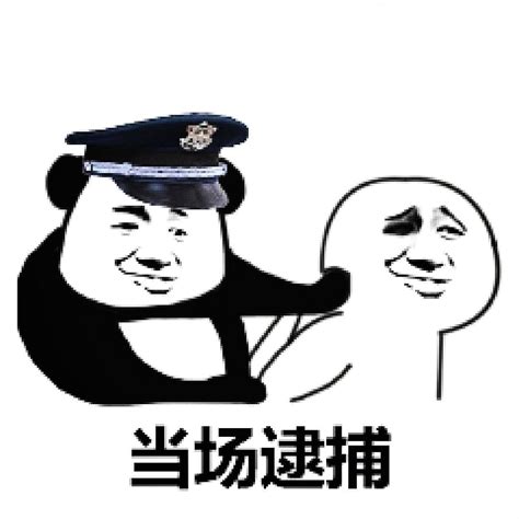 被抓到警车表情包 抖音