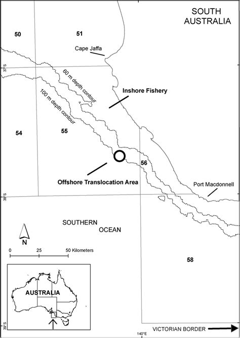 Location Of Marine Fishing Area Mfa 55 With Offshore Translocation