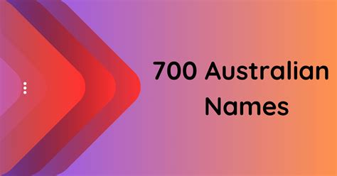 700 Australian Names for Your Baby