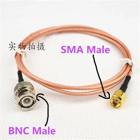 Rf Sma Type Connector Bnc Male To Sma Male Cablerg316 500mm Length Coaxial Connector Wireless