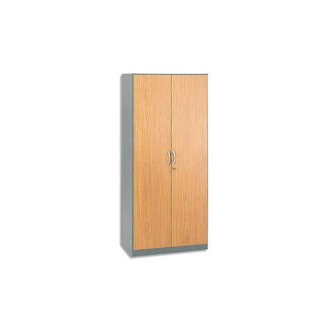 SIMMOB Armoire Haute alu hêtre L180 cm gamme ALU HETRE BUDGET