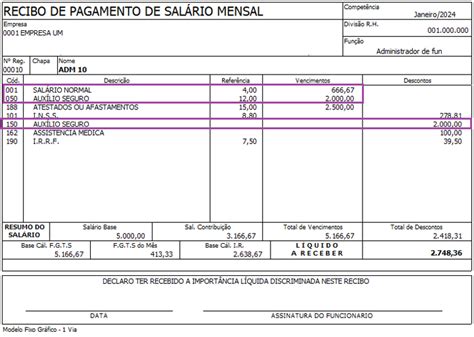 Fp Folha De Pagamento Mensal Afastamento Por Acidente De