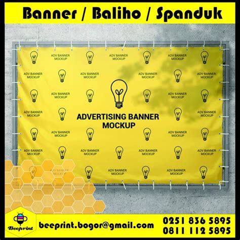 Jual CETAK BANNER SPANDUK BALIHO FLEXY SUPER GLOSS 1 HARI JADI