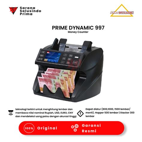 Jual Mesin Penghitung Uang Prime Dynamic Bergaransi Resmi