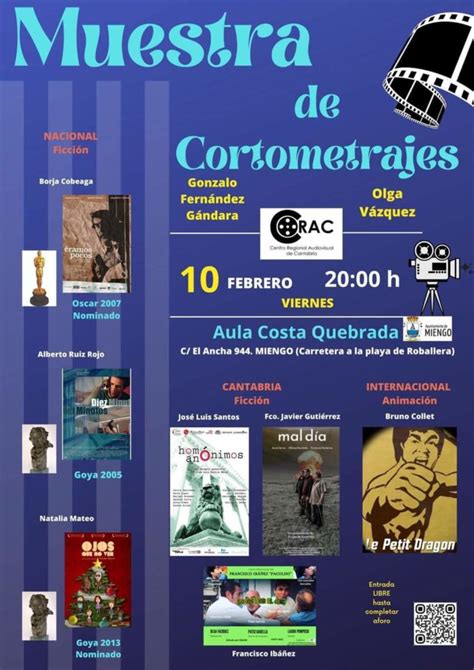 Muestra de Cortometrajes 10 Febrero Miplanhoy qué hacer hoy en