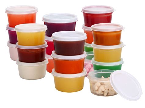 Greenco Mini Food Storage Containers, Condiment, and Sauce Containers ...