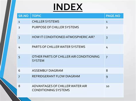 Chiller water systems | PPT