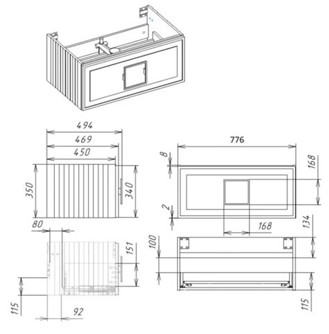 La Fenice Cubo Blu Grigio