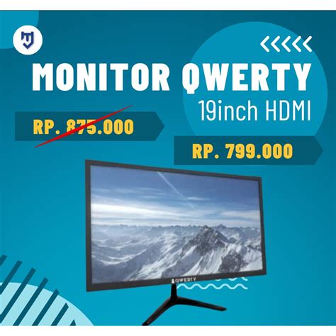 Jual Promo Monitor Led Qwerty Inch Hdmi Vga New Resmi Shopee