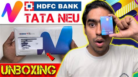 TATA New Credit Card Unboxing HDFC TATA NEU Credit Card TATA NEU