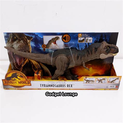 Jual Mattel Jurassic World Dominion Dinosaurus Figure Tyrannosaurus Rex T Rex Thrash N Devour