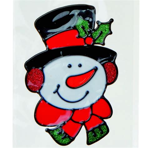 Snowman Window Cling The Christmas Shop