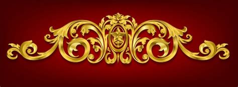 Premium Vector | Classical decorative elements in baroque style