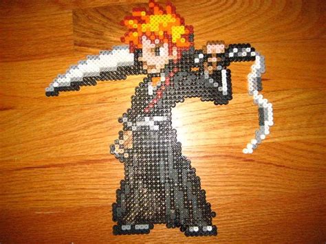 Ichigo Perler By Birdseednerd On Deviantart Perler Beads Perler Bead