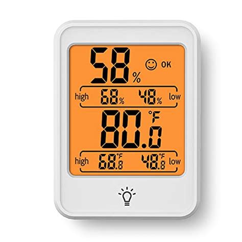 TINGMEI higrómetro digital para interiores termómetro de habitación y