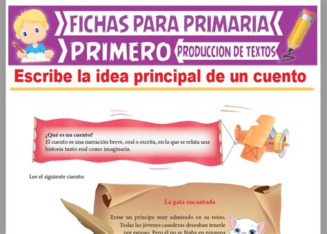 Idea Principal De Un Cuento Para Primer Grado De Primaria 2025