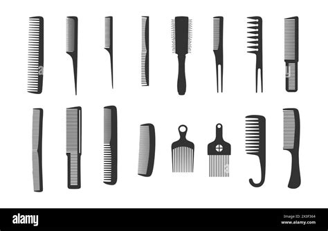 Comb Silhouette Combs Barber Comb Silhouettes Comb Clipart Barber