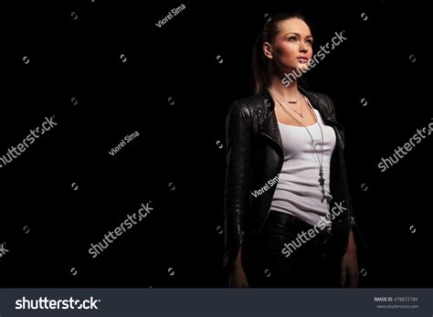 Side View Portrait Sexy Blonde Woman Stock Photo Shutterstock
