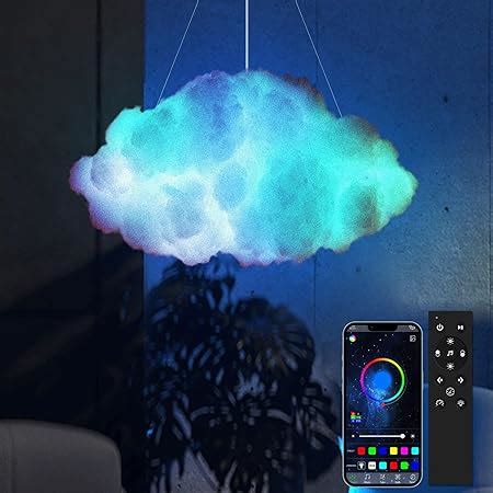 Tacahe Rgb Color Changing Ceiling Cloud Light Patterns Solid