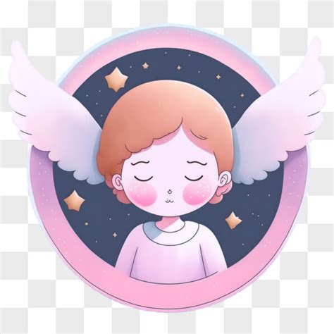 Baixe Desenho Animado De Anjo Asas Cor De Rosa E Estrelas Pngs