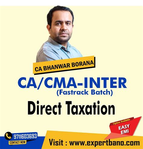 Cacma Inter Direct Taxation Fast Track Batch May And Nov 23 By Ca