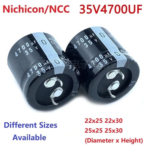 2Pcs Lot Japan Nichicon NCC 4700uF 35V 35V4700uF 22X25 22X30 25x25