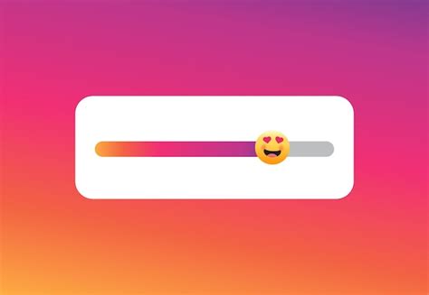 Slider Emoji Instagram Vector Premium