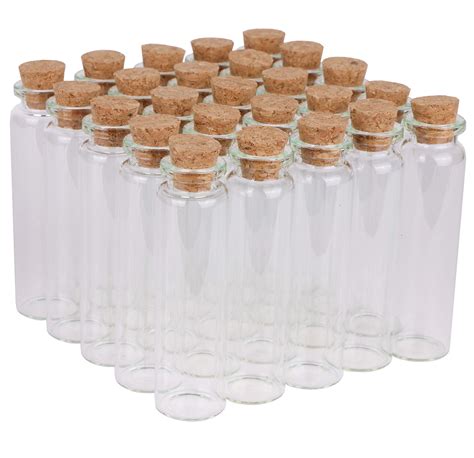 Buy Maxmau Packs Of Ml Small Glass Bottles With Cork Stopper Tiny