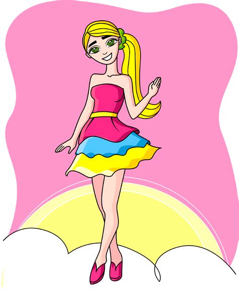 Barbie Girl Free Digitally Made Illustrations On