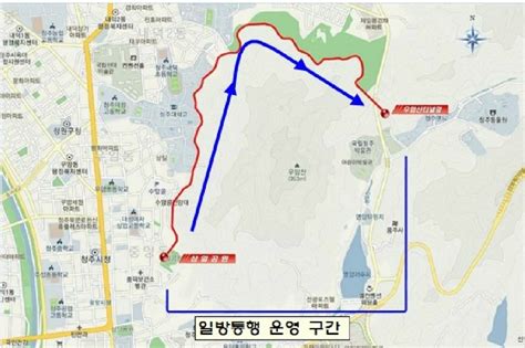 청주 우암산순환도로 일방통행로 지정둘레길 조성 노컷뉴스