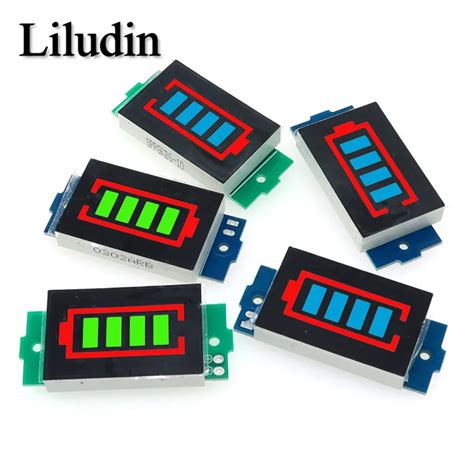 1s 2s 3s 4s Single 3 7v Lithium Battery Capacity Indicator Module 4 2v Blue Display