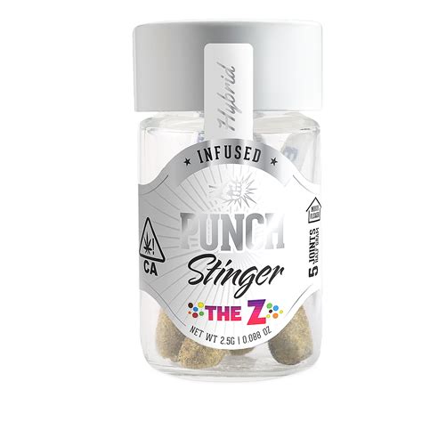 Punch The Z Stinger Hybrid 5 Pre Rolls 2 5g Leafly