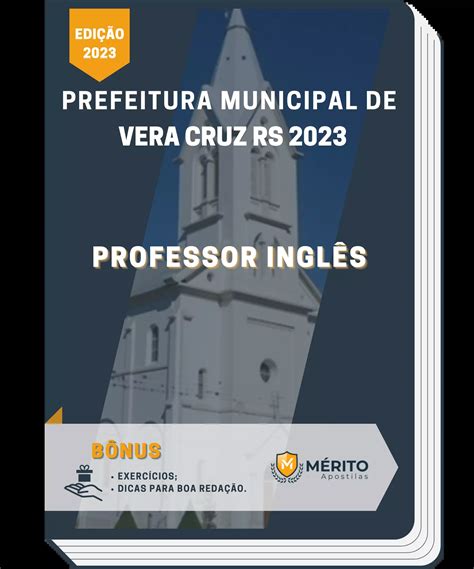 Apostila Professor Ingl S Prefeitura De Vera Cruz Rs M Rito