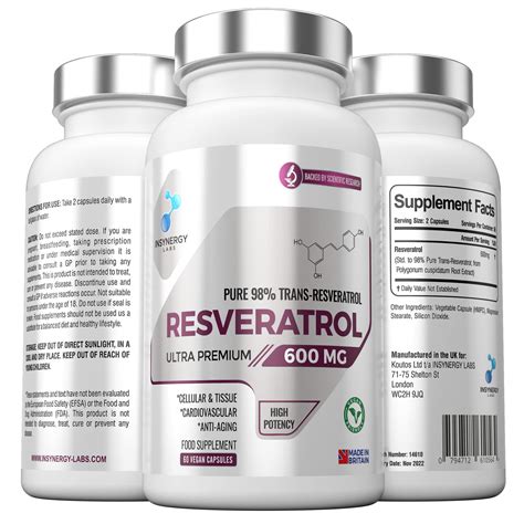 Ultra Premium Resveratrol 600mg Highest Strength Trans Resveratrol In