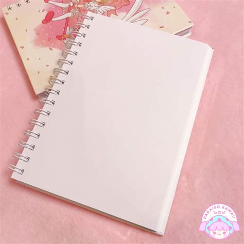 Libreta Hojas Blancas Sakura Paraiso Kawaii