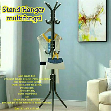 Jual Stand Hanger Gantungan Baju Cantolan Tas Cantelan Topi Jaket Rak