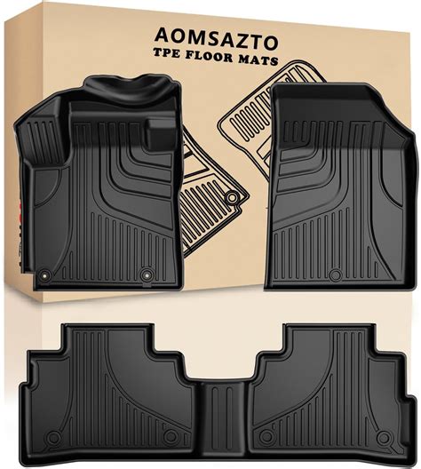 Aomsazto All Weather Car Floor Mats Compatible With 2021 2024 Hyundai Elantrahybrid1st And 2nd