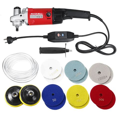 Doersupp 1400w 220v Hand Wet Stone Polisher Grinder Diamond Polishing