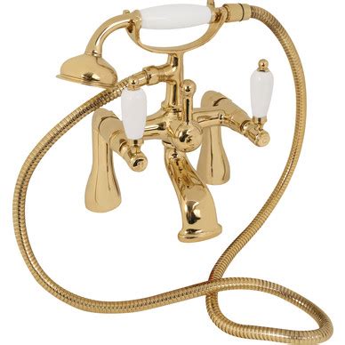 Deva Georgian Taps Bath Shower Mixer Gold Toolstation