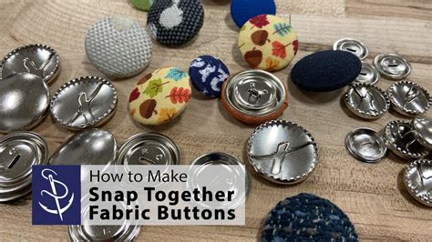 How To Make Snap Together Fabric Buttons YouTube