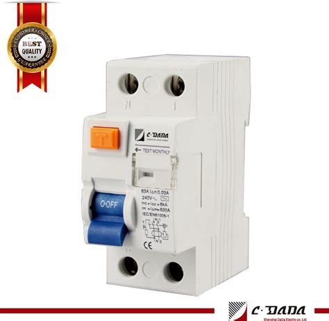 Dal5 63 6ka 2p 4p Residual Current Circuit Breaker RCCB RCCB And